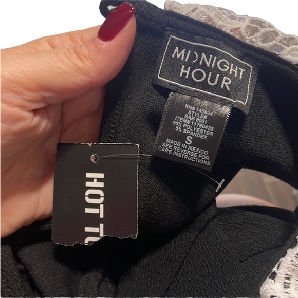 Hot Topic Midnight Hour dress. Black with white lace collar. Size S. NWT - Picture 12 of 12